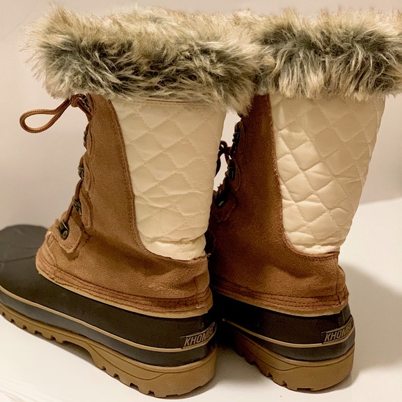 Khombu Womens Winter Weatherproof Boots - Picture 4 of 4